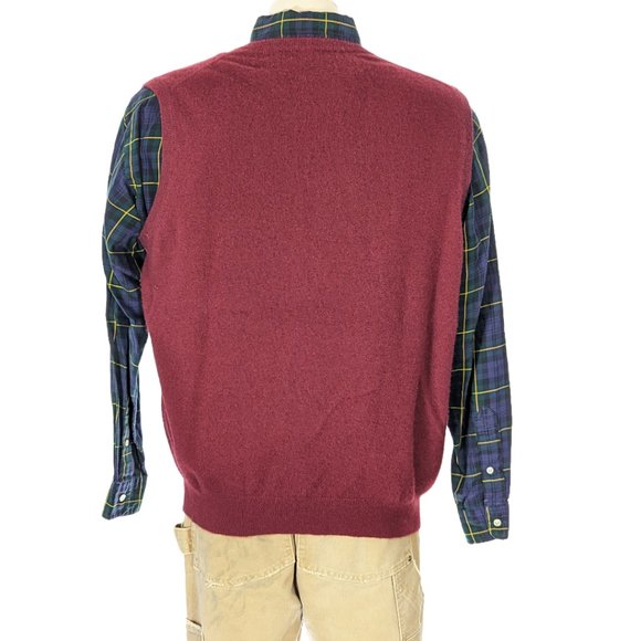 Cashmere Boutique Maroon Cashmere Sweater Vest Sz XL EUC - Picture 4 of 5